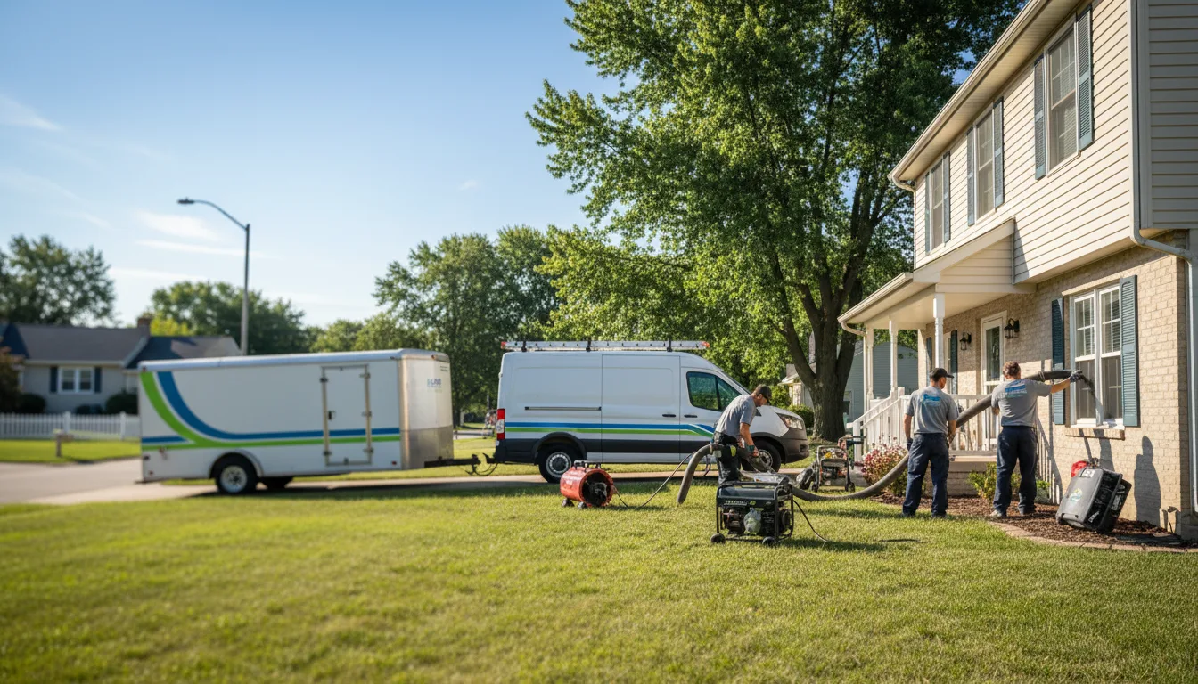 Flooded Basement Restoration And Cleanup With Repair in Manton, MI near me